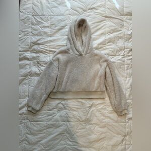 Gap Body Cream Cropped Hoodie Size S